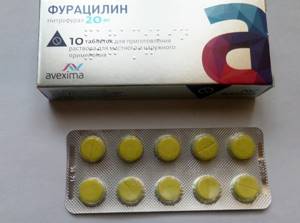 Фурацилин таблетки - инструкция по применению, правила проведения процедуры